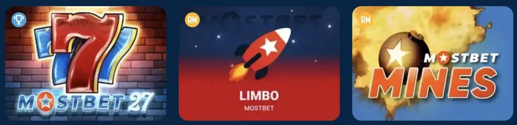 Онлайн игры Mostbet apk